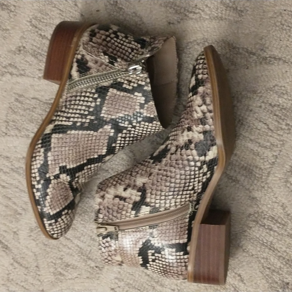 Aldo Snakeskin Booties